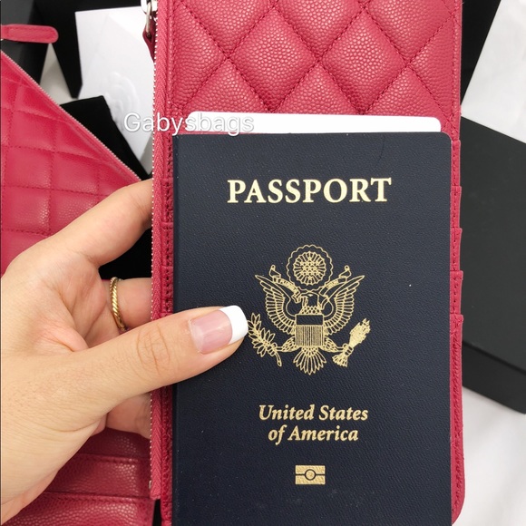 Chanel caviar phone pouch large o case wallet - Picture 8 of 8